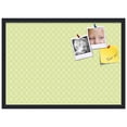 thumbnail image 2 of PinPix 28x20 Custom Cork Bulletin Board Lime Green Chain Poster Board Has a Fabric Style Canvas Finish, Framed in Lime Green Chain, by ArtToFrames (PinPix-573), 2 of 6