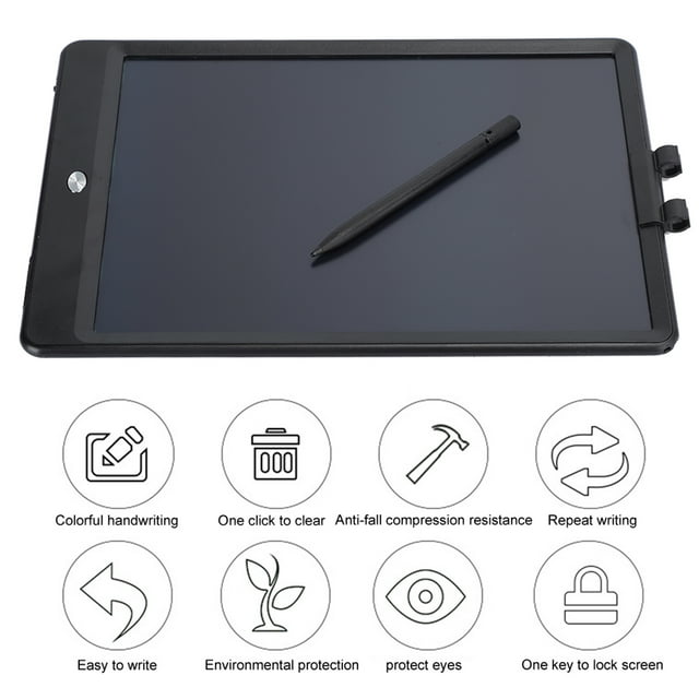 Electronic Drawing Board 10in Writing Pad ABS LCD Writing Pad One-click Clear Flexible Highly Sensitive For Children Learning Teaching Handwriting Black,pink,blue,orange