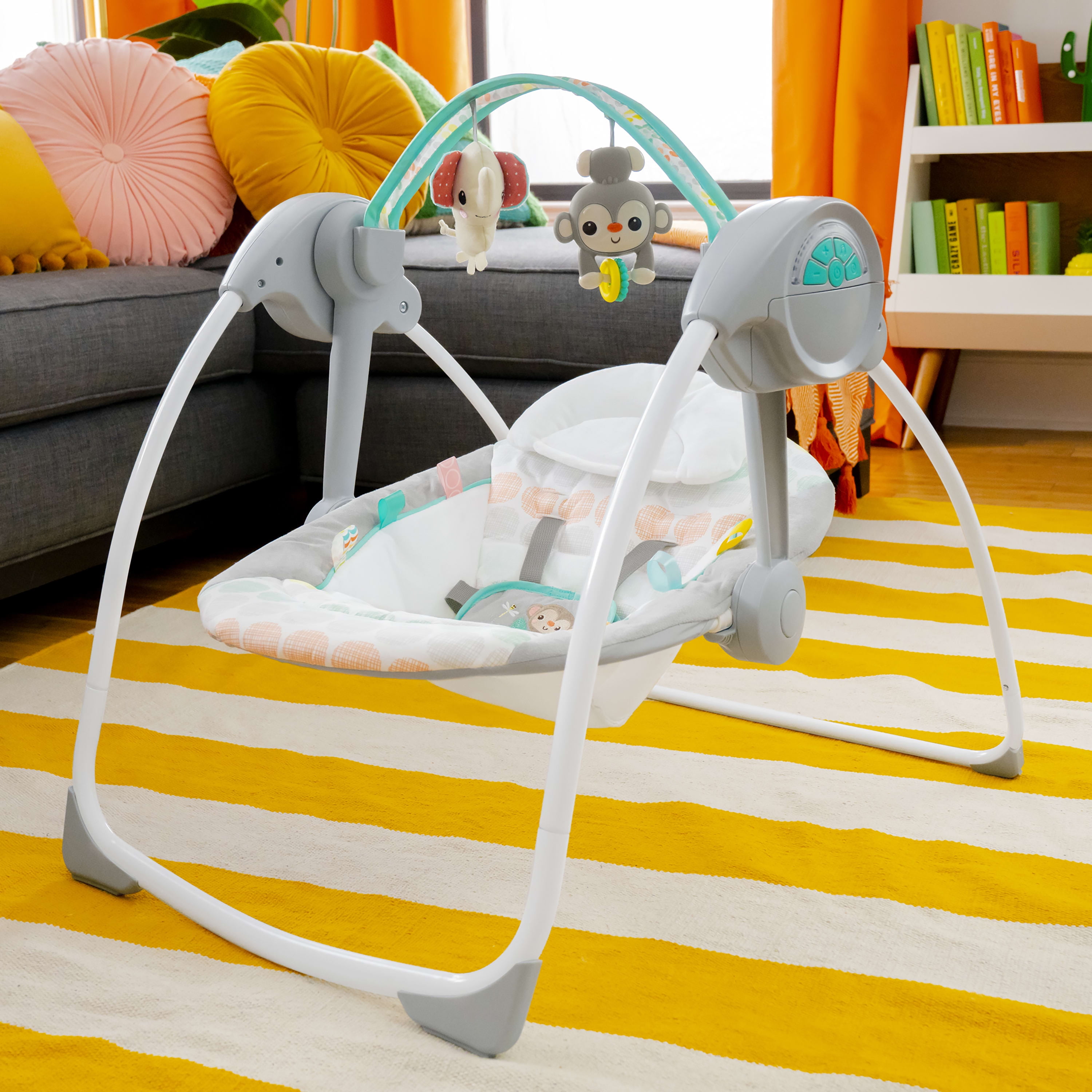 Bright Starts Portable Compact Baby Swing with Newborn and up - Walmart.com
