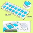 thumbnail image 4 of Paquete de 4 bandejas de cubitos de hielo de silicona con tapa LzGUNGY apilables, 4 of 4