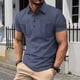 thumbnail image 1 of pstuiky Camisas casuales de manga corta para hombre, Camisa informal de manga corta con cuello vuelto y botones para hombre, color liso y bolsillo camisas casuales para hombre xxl, 1 of 7