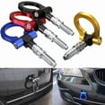 thumbnail image 3 of MasteelfCA Aluminum European Model Car Auto Racing Front Bar Tow Hook Towing Trailer Ring Car Accessories for Universal (Gold), 3 of 7