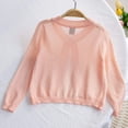 thumbnail image 3 of Zwiiyzr 3-8Y Little Girls Bolero Shrug Cardigan Sweaters Kids Long Sleeve Cropped Knit Sweater Tops Red, 3 of 8