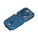 thumbnail image 5 of Ventilador pequeño Ventilador portátil Ventilador de bolsillo compacto y liviano Recargable por USB Ventilador de mano Ventilador con clip para viajes Azul, 5 of 9