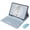 Misty blue, variant on Detachable Wireless Keyboard Case for 9.7” iPad 5th/6th Gen, iPad Pro 9.7 (2016), Air 1/Air 2, Stand Cover with Pencil Holder, English Keyboard, mint