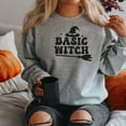 thumbnail image 4 of Halloween Sweatshirt for Women Basic Witch, Funny Halloween Sweater, 4 of 9