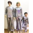 thumbnail image 4 of Traje de actuación de la Patria cantando, estilo chino, para estudiantes de primaria y secundaria, para banquetes, camiseta suelta de manga larga con lentejuelas, traje de baile, 4 of 5
