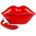 thumbnail image 1 of Teléfono fijo con cable en forma de labio de boca roja de Telephone Suwimut, 1 of 5