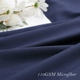 thumbnail image 5 of PiccoCasa Polyester Ruffle Pillowcases 2 Pcs with Envelope Navy Blue Standard, 5 of 7