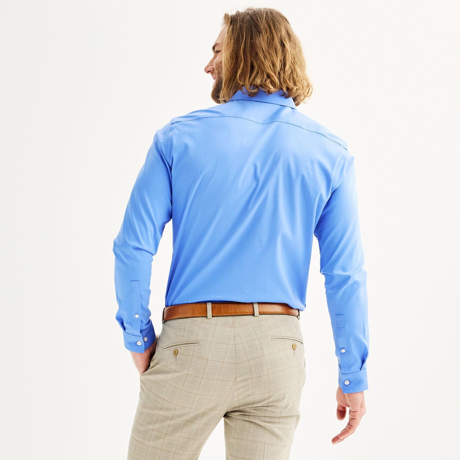 Men's Apt. 9 Slim Fit Wrinkle Free Dress Shirt Color: Studio White Size:  L-32/33 - Walmart.com