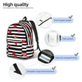 thumbnail image 4 of Yiaed Hearts And Lines1 Print Backpack, Premium Laptop Backpack, Travel Backpack for Women, Lightweight Backpacks, Comfortable Back Pack-Small, 4 of 5