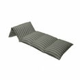 thumbnail image 4 of Floral Floor Pillow Lounger Cover, Vertical Wavy Lines of Flourishing Spring Leaves on Branch Wavy Pattern Image, Nap Mat Printed Fabric Case for 5 Pillows, 88" x 36", Black and White, by Ambesonne, 4 of 5