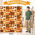 thumbnail image 2 of Fall Throw Blanket, Pumpkin Leaf Fall Plaid Throw Blanket for Women Men Soft Couch Living Room Bed Blanket for Girls Boys, Orange Checkered Blanket for Autumn, Utilize Fall Decor Throw Blanket, 2 of 5
