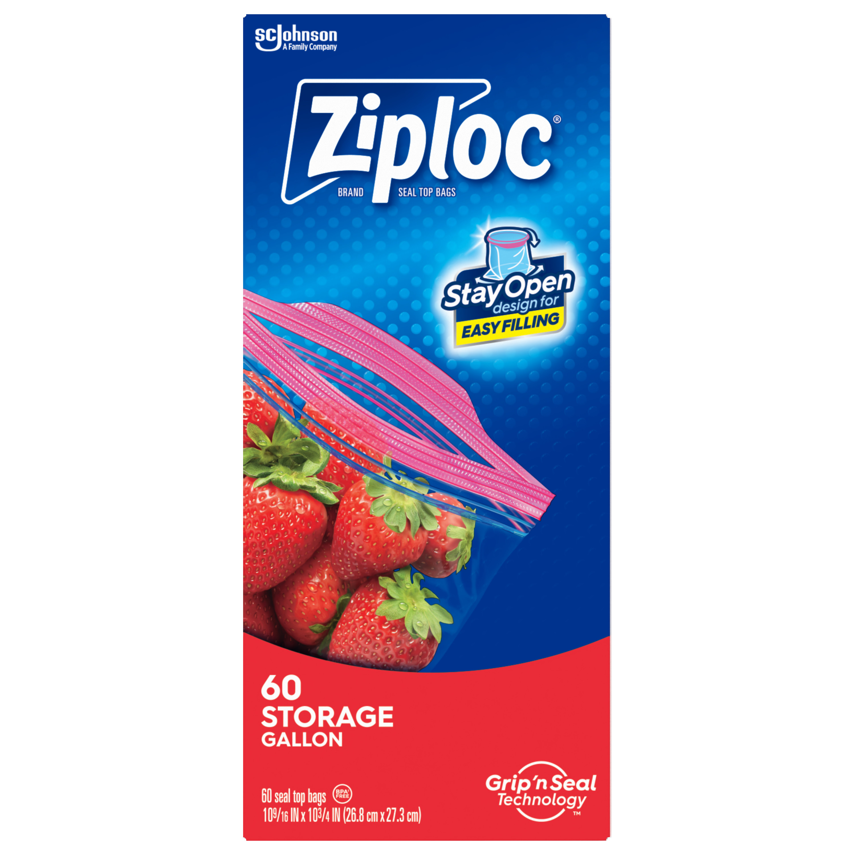 Ziploc® Brand Gallon Storage Bags with Stay Open Technology, 60 Count - image 14 of 19