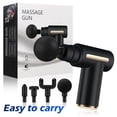 thumbnail image 3 of Pistola de Masaje Uplayteck Negro Ajustable con 4 Cabezales para Relajar Músculos y Aliviar Dolor, 3 of 8