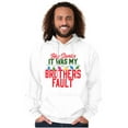 thumbnail image 5 of Funny Santa It Was My Brother's Fault Unisex Plus Size Hoodie Brisco Brands 5X, 5 of 6