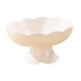 thumbnail image 4 of Frutero con pedestal y diseño escurridor, decoración de mesa, moderno, decoración del hogar, soporte para aperitivos, bandeja de frutas para encimera Blanco, 4 of 8