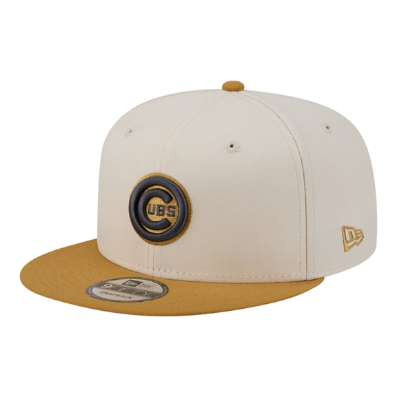 Men's New Era Light Beige/Khaki Chicago Cubs 2-Tone Color Pack 9FIFTY Snapback Hat