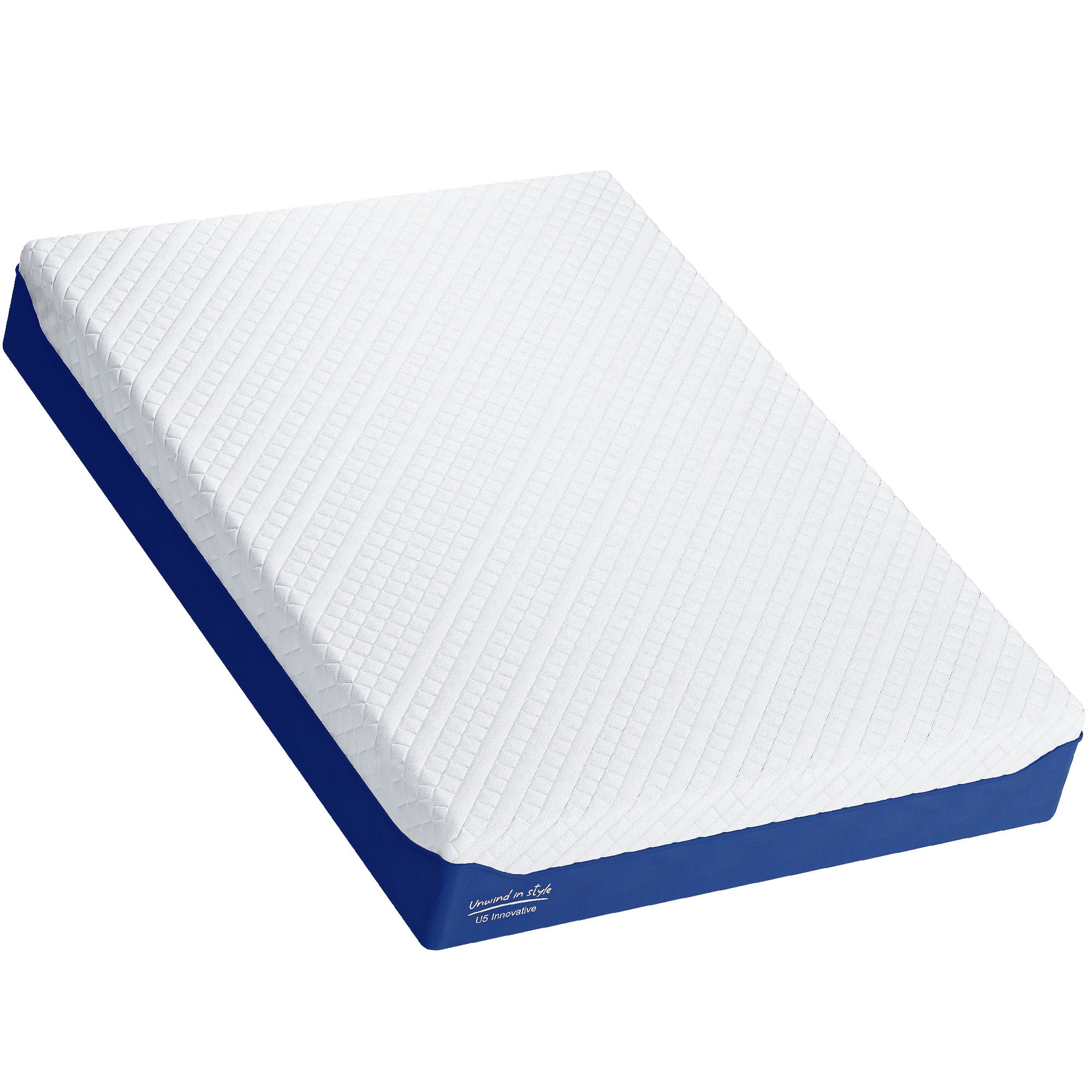 SogesPower 12 inches Full Size Hybrid Mattress Gel Memory Foam Mattress, Medium Firm Memory Foam Mattress with Washable Cover, Bed Mattress for Pressure Relief, CertiPUR-US Certified, Blue+White