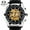 Black dial with gold movement and leather strap, variant on Men's mechanical high-end watch, fully automatic mechanical watch, men's luminous wristwatch, men's wearable watch