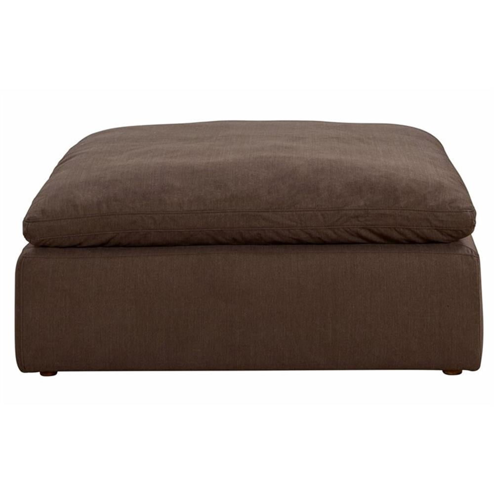Sunset Trading Puff 6-Piece L-Shape Fabric Slipcover Sectional in Brown