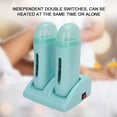 thumbnail image 1 of Professional Hair Removal Wax Heater Double Wax Heaters Fast Melting Cyan, 1 of 7