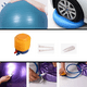 thumbnail image 3 of Pelota de ejercicio extra gruesa para yoga, para equilibrio, estabilidad, bomba rápida para embarazo incluida, 3 of 5