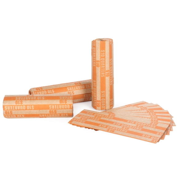 Envoltorios para Monedas Sumerfnt para Rollos de 40 Centavos 100 Unidades Kraft