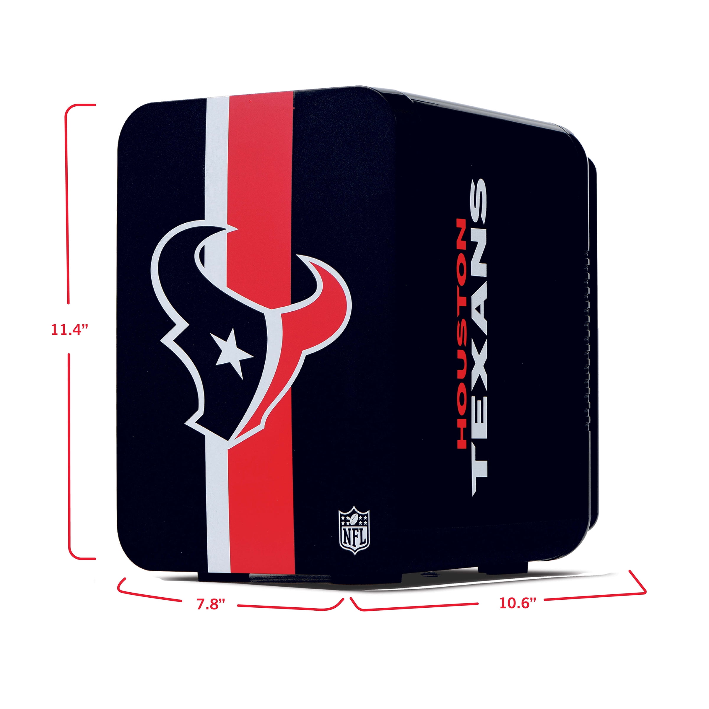 NFL Houston Texans Mini Fridge, Deep Steel Blue, 4L, 6 Cans