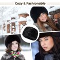 thumbnail image 5 of Women's Winter Faux Fur Hat, Warm Russian Style, Furry Bucket Headwear, 21.3-22.8 in Circumference, 5 of 5