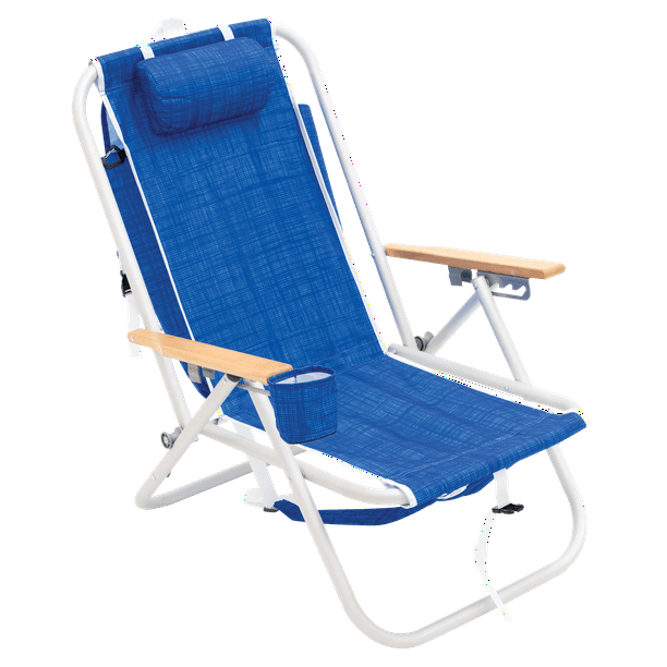 RIO Gear 4Position Aluminum Backpack Chair Blue