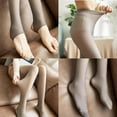 thumbnail image 4 of Fleece Lined Leggings Tights Women, Plus Size Opaque Thermal Pants Tights for Winter, Womens Fleece Lined Tights Fake Translucent Pantyhose Thermal, 4 of 7
