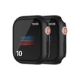 thumbnail image 1 of wonima44 2 Pack Hard PC Case with Button for Apple Watch Series 6 5 4 Se 40mm Tempered Glass Screen Protector Case, Full Coverage Ultra-thin Shell Iwatch Bumper Cover (Matte Black, 40mm), 1 of 1