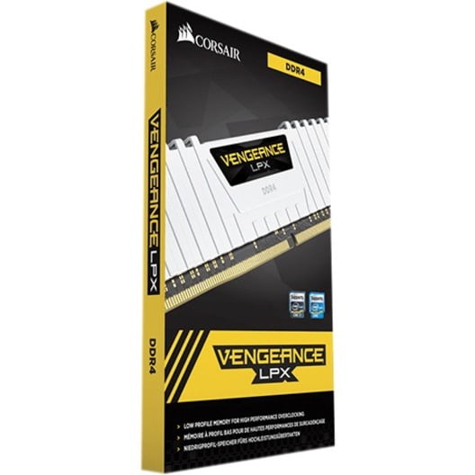Corsair Vengeance LPX 16GB (2 x 8GB) DDR4 DRAM 3200MHz C16 Memory Kit, White