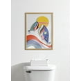 thumbnail image 5 of Blake Modern Colorful Whales 18 in x 24 in Framed Painting Art Prints, by Kate and Laurel, 5 of 6
