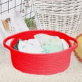thumbnail image 5 of Decorative Empty Gift Basket Storage Basket, Red, A Storage Case Colro:Red Material:Cotton, 5 of 5