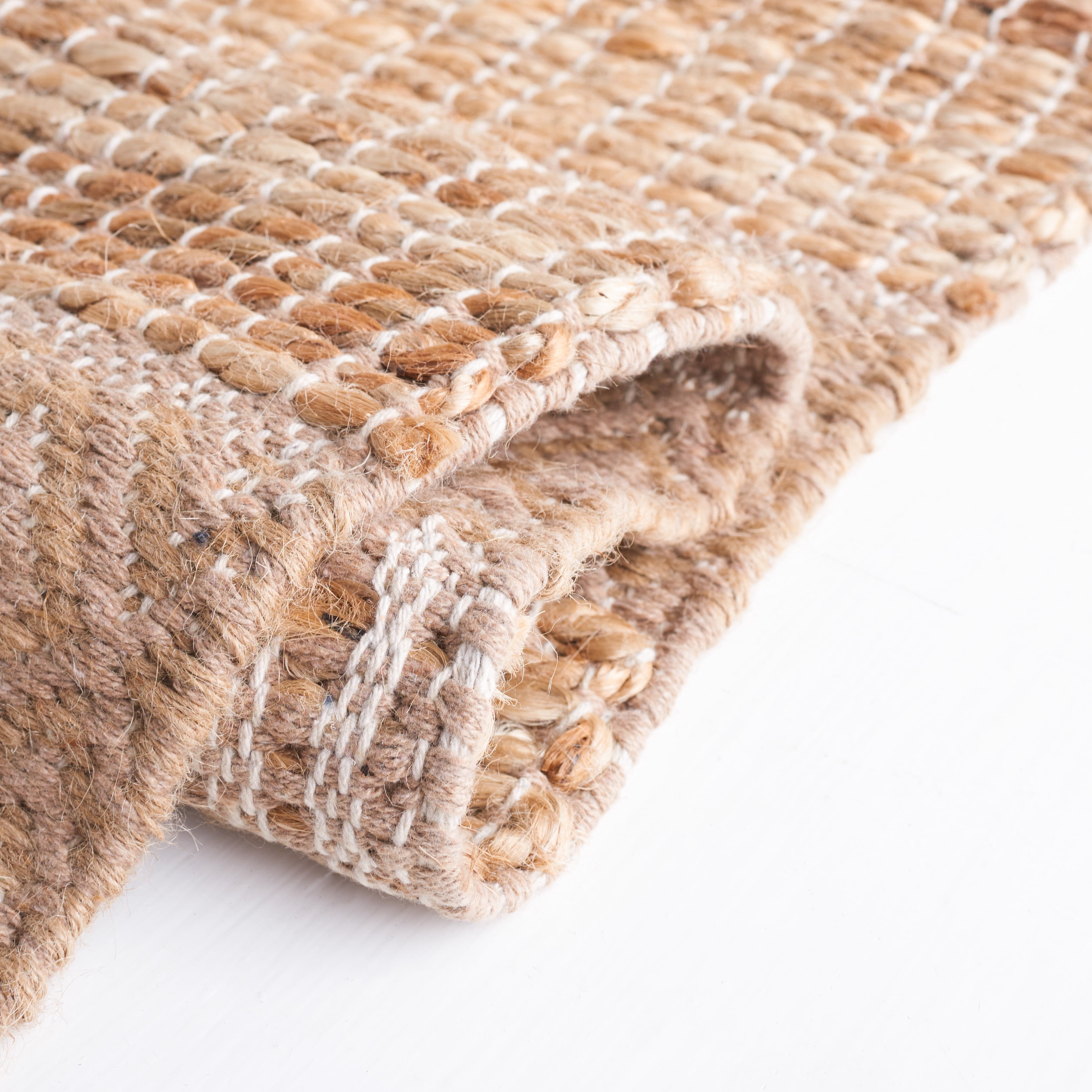 SAFAVIEH Natural Fiber Wenonah Striped Area Rug, Taupe/Natural, 6' x 9'