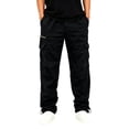 thumbnail image 4 of GSPCLAM Mens Cargo Pants Outdoor Camping Walking Casual Pants Straight Leg, Lightweight, Multi-Pocket Loose Fit Pants Black L, 4 of 5