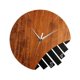thumbnail image 5 of Reloj de pared de madera colgante de 30 cm, silencioso, para decoración del hogar y la oficina, reloj abstracto. Madera oscura, 5 of 9