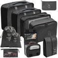 thumbnail image 1 of Storage Bag 10pcs Luggage Organizer, Waterproof Travel Packing Box, Shoes Clothes Lingerie Cosmetic Storage, 1 of 1
