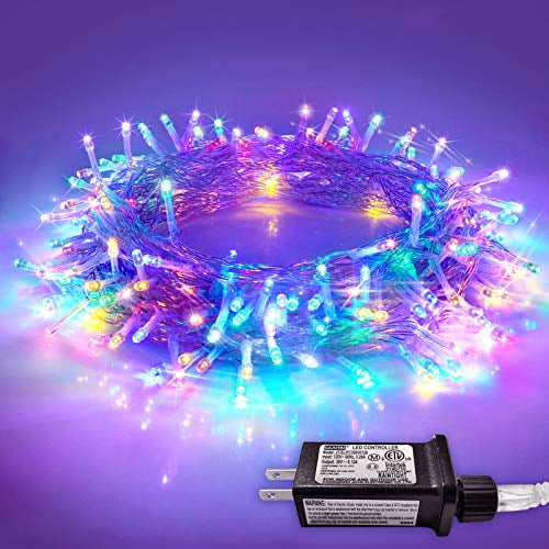Jmexsuss 66Ft 200 Led Christmas Lights Multicolor String Lights Pulg In