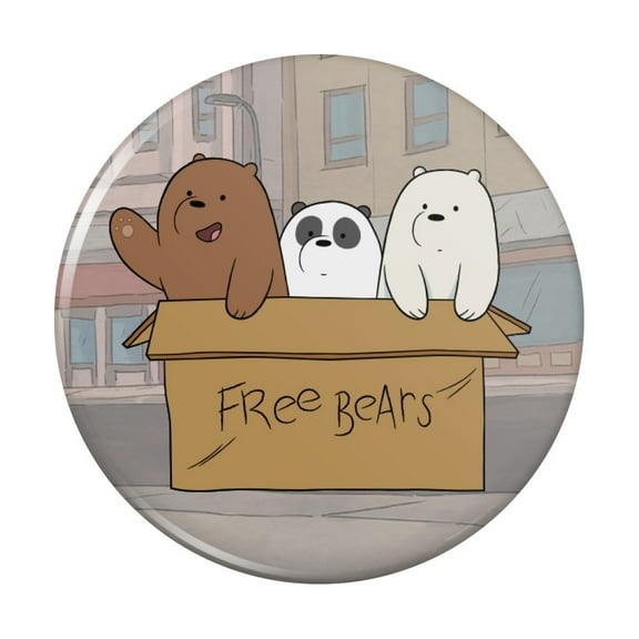 We Bare Bears Baby Bears Kitchen Refrigerator Locker Button Magnet