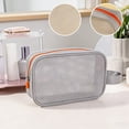 thumbnail image 6 of Cevemin Portable Toiletry Bag Travel Cosmetic Bag - Mesh Beach Carrying Bag with Lanyard for Outdoor Swimsuits Towels Sunscreen Accessories Traveling, 6 of 6