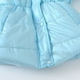 thumbnail image 5 of TiaoBug Girls Winter Warm Outerwear Down-Alternative Puffer Hooded Jacket Coat with Faux Fur Trim Sky Blue 11-12, 5 of 7