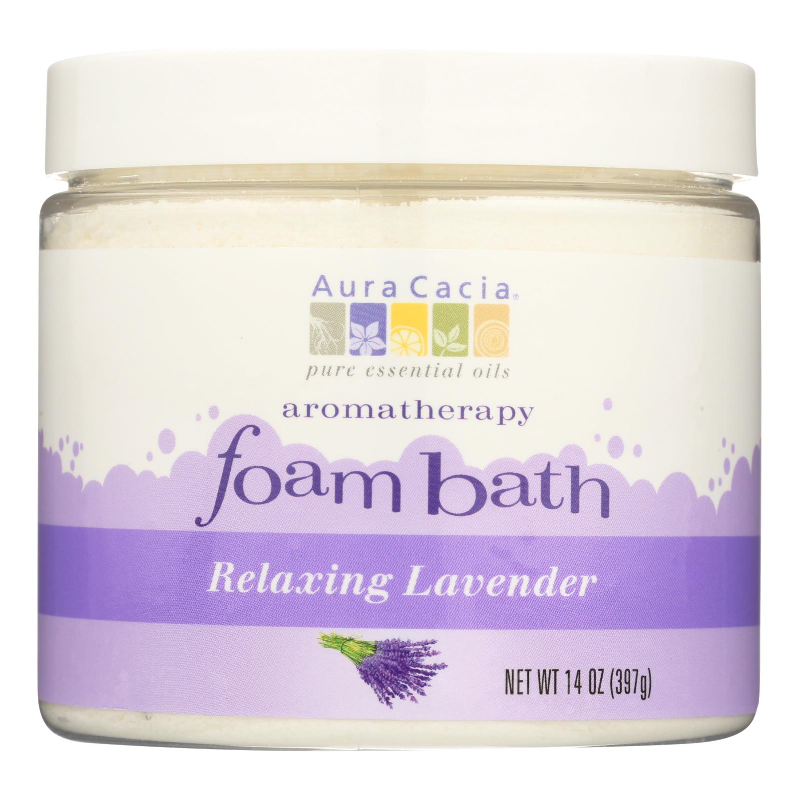 Aura Cacia Foam Bath Relaxing Lavender 14 oz