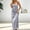 Gray, variant on Satin Dress for Women Sleeveless Maxi Nightgown Crew Neck Backless Tie Straps Slip Dress Comfy Lounge Sleepwear for Home Vacation