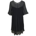thumbnail image 2 of MAEVE Women's Pleated Swing Dress, Black, 8, 2 of 2