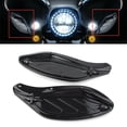 thumbnail image 1 of For Harley Touring FLHR FLHT CVO 96 -13 Side Wing Windshield Air Deflector Black, 1 of 5