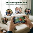 thumbnail image 5 of Kiwibit Solar Smart Bird Feeder with Camera, 8MP 4K UHD Video, No Subscription AI Identify 10000+ Species, Long Battery Life, Ideal Gifts, 5 of 16