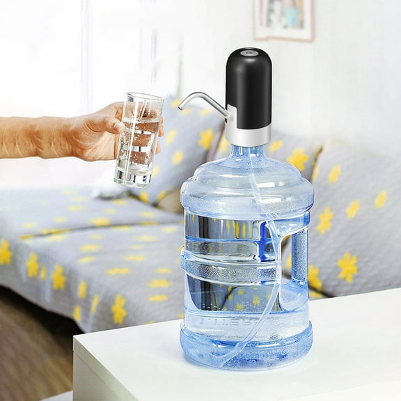FHBVT Barreled Water Fully Automatic Pump, Wireless Water Dispenser with Powerful Magnet, Food Grade 304 Stainless Steel, USB Rechargeable, Fast Water Pump for 4.5L~18L Bottles